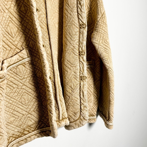 Banana Republic Quilted Cardigan New British Khaki Sz Small - Picture 7 of 12